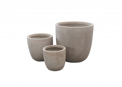 Кашпо Engard GA40-3 Толедо 51х51х50 см овальный 130 л бежевый 