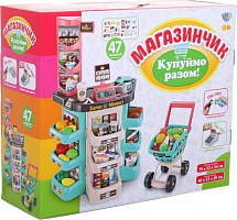 Игровой набор Limo Toy Касса и тележка с продуктами 47 предметов ODT115237