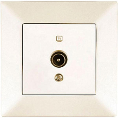 Розетка Viko Meridian TV кінцева, кремова