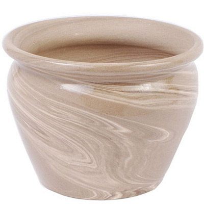 Горшок Borralheira 722MK212 шоколадный мрамор с глазурью