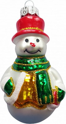 Підвіска Юріта Фігурка Сніговик 1013М білий