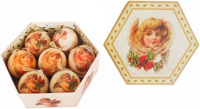 Набор игрушек Шар расписной 199-75063C/S-7 d75 мм 7 шт./уп. 