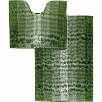 Набор ковриков Dariana Махрамат темно-зеленый