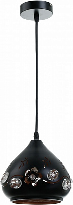Світильник підвісний Focus Light 1x60 Вт E27 чорний із золотистим P6855/1