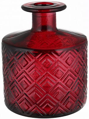 Ваза стеклянная San Miguel Nihon 12 см красная 