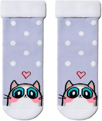 Носки детские Conte-Kids CK SOF-TIKI (с отворотом) 6С-19СП р.20 бледно-фиолетовый 