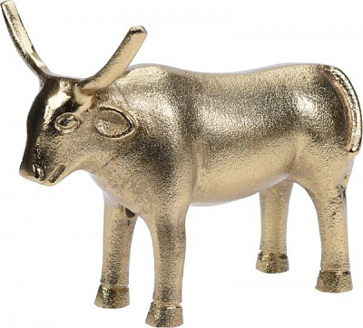 Декоративна фігура Бик золотий 13,5 см