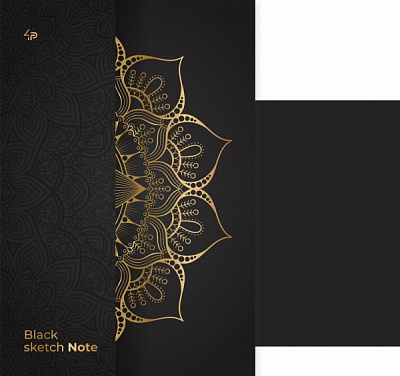 Скетчбук Black sketch note lotus Profiplan