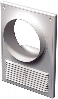 Решітка Вентс МВ 120КВс пластик білий