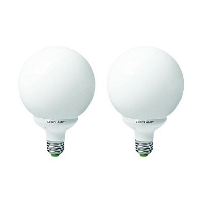 Лампа LED Eurolamp Globe 9 Вт E14 2700K теплый свет 2 шт
