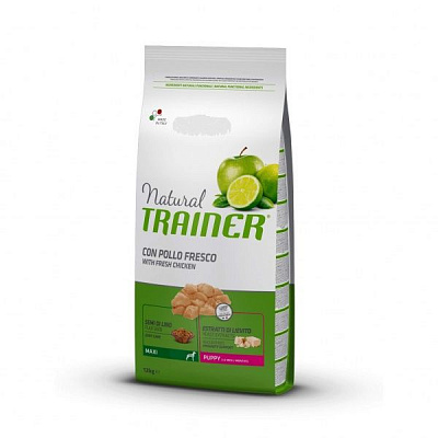 Корм Trainer Natural Puppy Maxi курица 12 кг