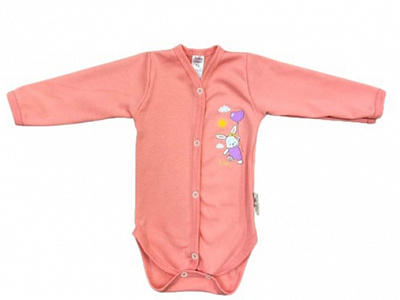 Боди для девочки Bambinelli с аликацией р.74 оранжевый Б302-4 