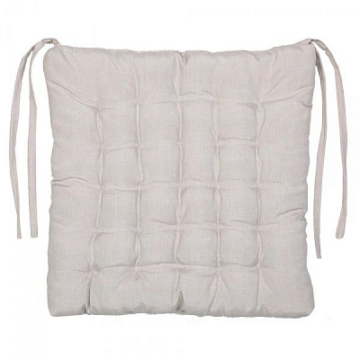 Подушка на стілець Гавана квадрат стьобана 38х38х5 бежева