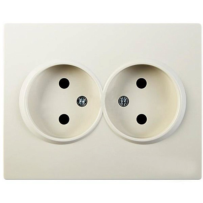 Розетка Underprice 706-0303-128B без заземлення кремова