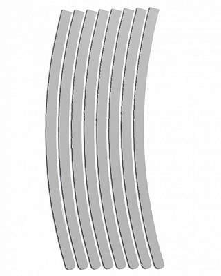 Светоотражатель LOOM LM-0011-silver (наклейка для обода) 