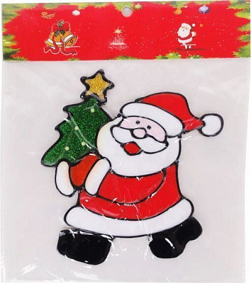 Декорация новогодняя Shunda Наклейка оконная Дед Мороз EPI-SDZ-D1098 