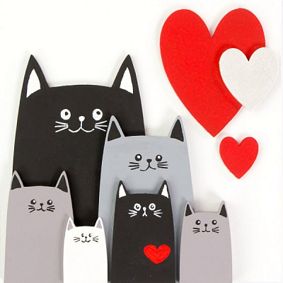 Набор для творчества 3D-картина Веселые котики N0003538 18x18 см Rosa Talent 