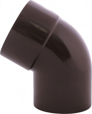 Колено трубы PROFiL 60° 75 мм коричневый 