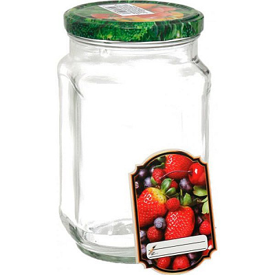 Банка для консервирования с крышкой твист-офф квадратная 710 мл 