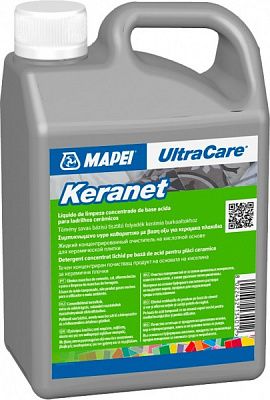 Очищувальний засіб Mapei Ultracare Keranet для видалення цементних залишків 1 л