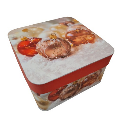 Коробка подарочная Праздник 13х13х7,5 см 3374-1