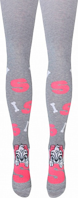 Колготки дитячі унісекс Conte-Kids 3277 Paw Patrol (малюнок) 366р.116-122 сірий меланж