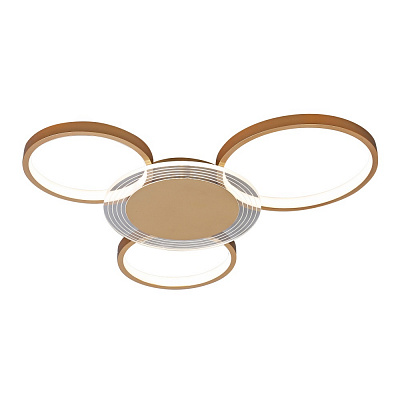 Люстра потолочная Miorro LED Vesta с пультом ДУ металл/пластик 3x50,4 Вт LED-модуль золото 51-311-094