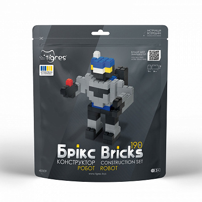 Конструктор из мини-кирпичиков Tigres Брикс робот