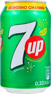 Безалкогольний напій 7UP 7 UP 0,33 л (4823063116619)