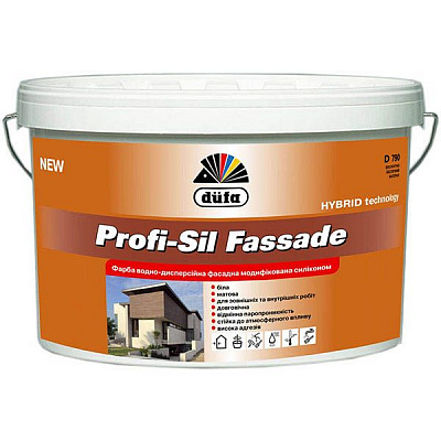 Краска Dufa Profi-Sil Fassad D790 белый 10л 14кг