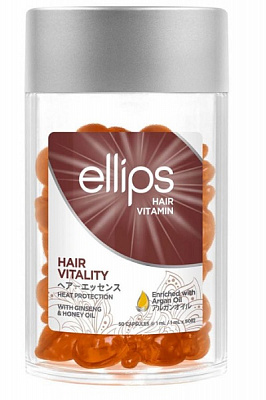 Олія Ellips Hair Vitality для жорсткого волосся c женьшенем і медом 50 мл