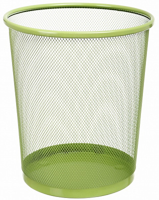 Корзина для бумаги Nota Bene металлическая 23,7x18,4х26,3 см салатовый 