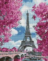 Алмазна мозаїка Магнолія в Парижі 40x50 см DBS29271 Brushme 