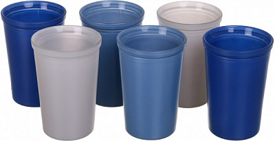 Набір склянок різнокольоровий 7-035 200 мл 6 шт.