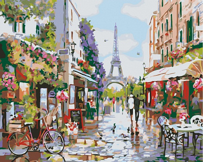 Картина за номерами Пообіддя в Парижі PBS32748 40х50 см Brushme