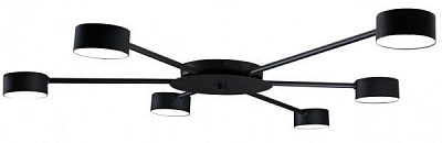 Люстра стельова Светкомплект G Time 6x12 Вт GX53 чорний