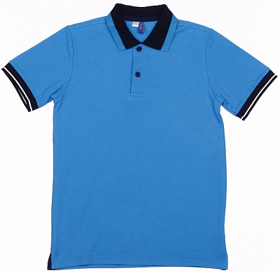 Поло для хлопчиків р.122 блакитний 2000