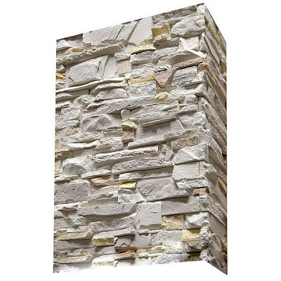 Плитка гипсовая уголок Живой камень Арктика 1,1 пог.м 