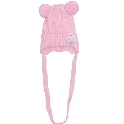 Шапочка детская для девочки Luna Kids р.36 розовый 2223 