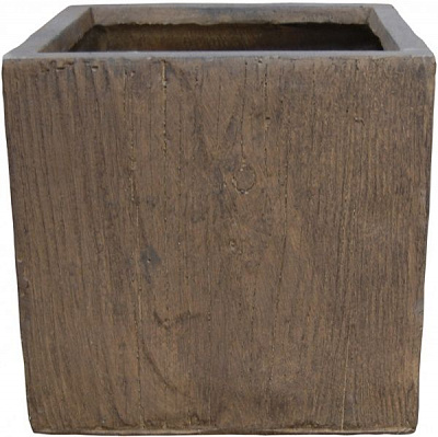 Кашпо Engard GA35-2 Вуди квадратный 26 л коричневый 