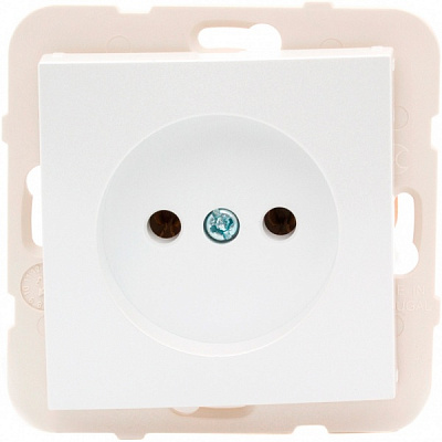 Розетка без заземления Efapel Logus 16 А 250 В без шторок белый 21121 TGE