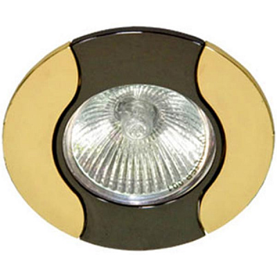 Светильник Feron 020 Е14 черный-золото