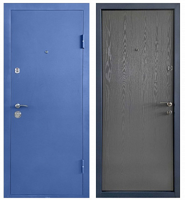 Двері вхідні Міністерство дверей КУ-Бергамо антрацит 2050x860 мм праві