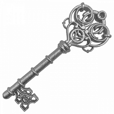 Елочная игрушка MIS LT Ключик 15 см серебро