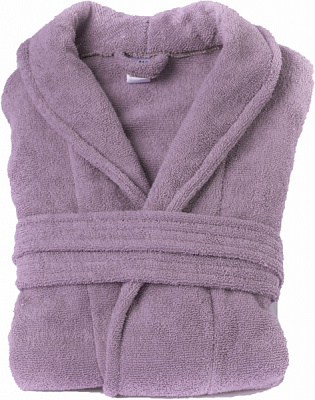 Халат махровый Saffran р. М бело-лиловый УХ000004517