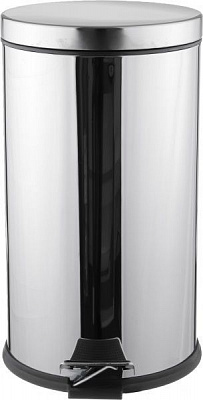 Відро для сміття EforMetal з педаллю 16 л срібний 406