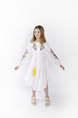 Платье Эдельвика 272-22/09 р.152 белый 