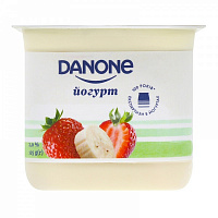 Йогурт Danone Клубника-банан 2% 