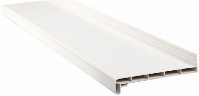 Отлив оконный ПВХ 2000х130 мм белый  