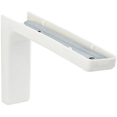 Кронштейн  DC К-01 металлический с пластиковой накладкой 180 мм белый 2 шт.